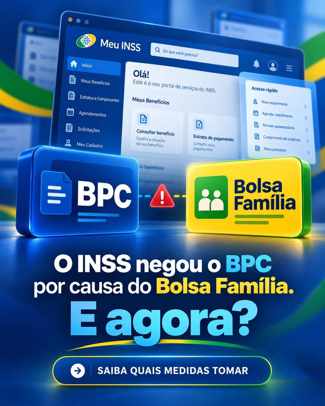 O INSS negou o BPC por causa do Bolsa Família. E agora?