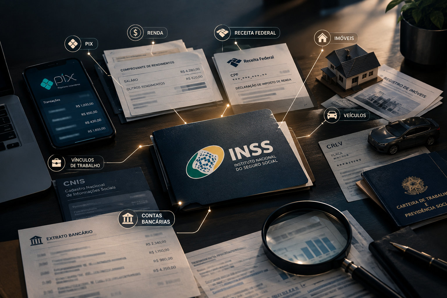 Cruzamento de dados do INSS: o que o governo vê da sua renda, do seu Pix e do seu patrimônio (atualizado até setembro de 2026)