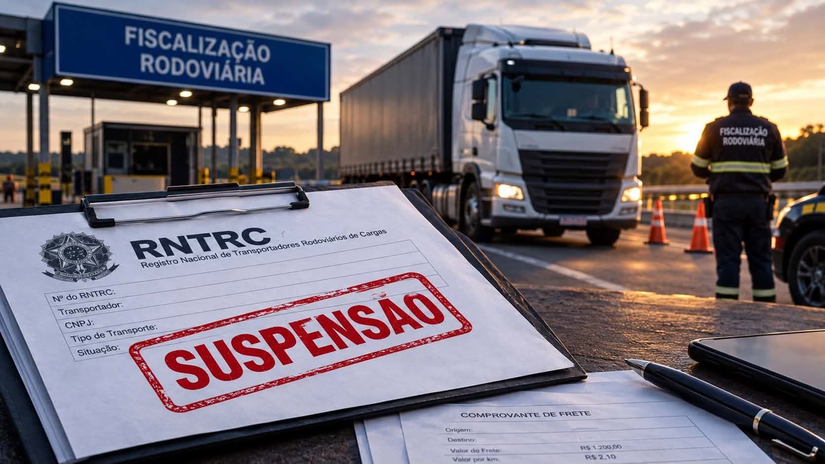 Suspensão do RNTRC por frete abaixo do piso mínimo: os limites jurídicos da medida cautelar do art. 5º-A